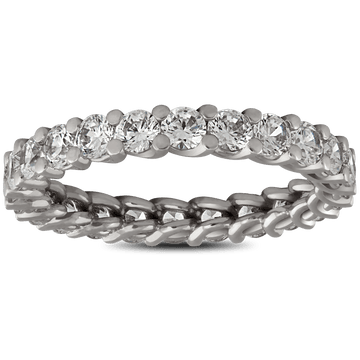 ETERNITY prabangus vestuvinis žiedas - briliantinė eilutė su premium kokybės akmenimis