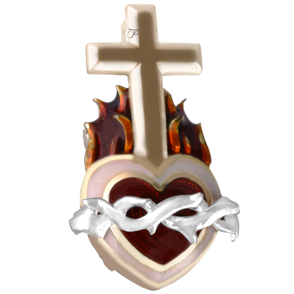 AMULET liepsnojančios tikinčios širdies amuletas