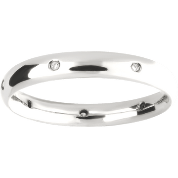 DIAMOND SET klasikinis vestuvinis žiedas su briliantais