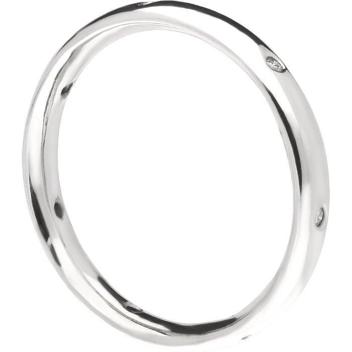 DIAMOND SET klasikinis vestuvinis žiedas su briliantais