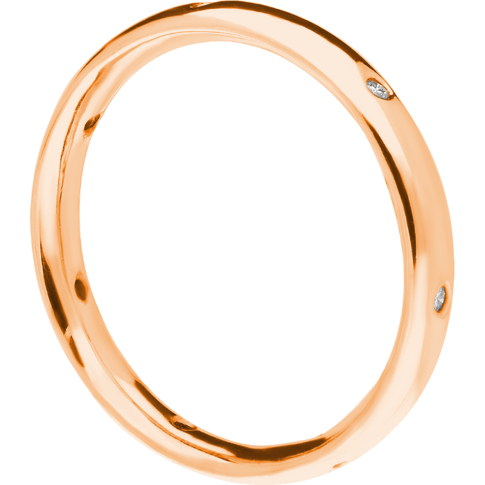 DIAMOND SET klasikinis vestuvinis žiedas su briliantais