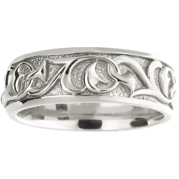 CREATIVE vestuvinis žiedas su augaliniais motyvais