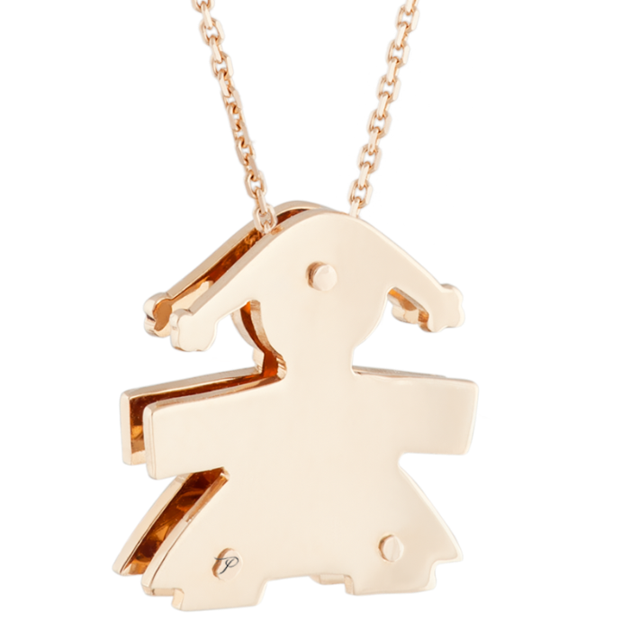 LE BÈBÈ rankų darbo mergaitės pakabukas