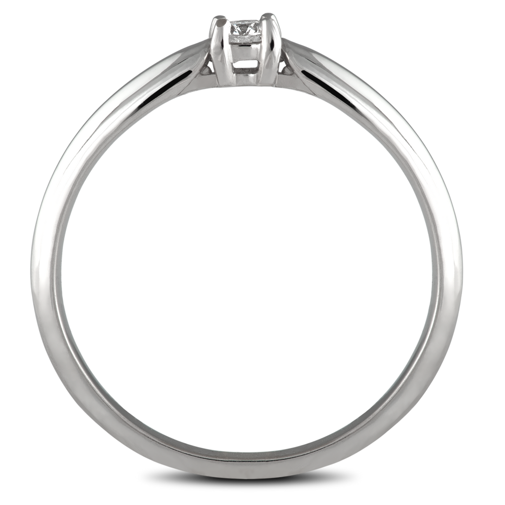 SOLITAIRE sužadėtuvių žiedas su briliantu ~0,10 ct