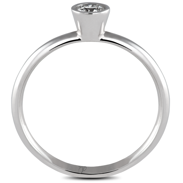 CREATIVE sužadėtuvių žiedas su briliantu ~0,10 ct