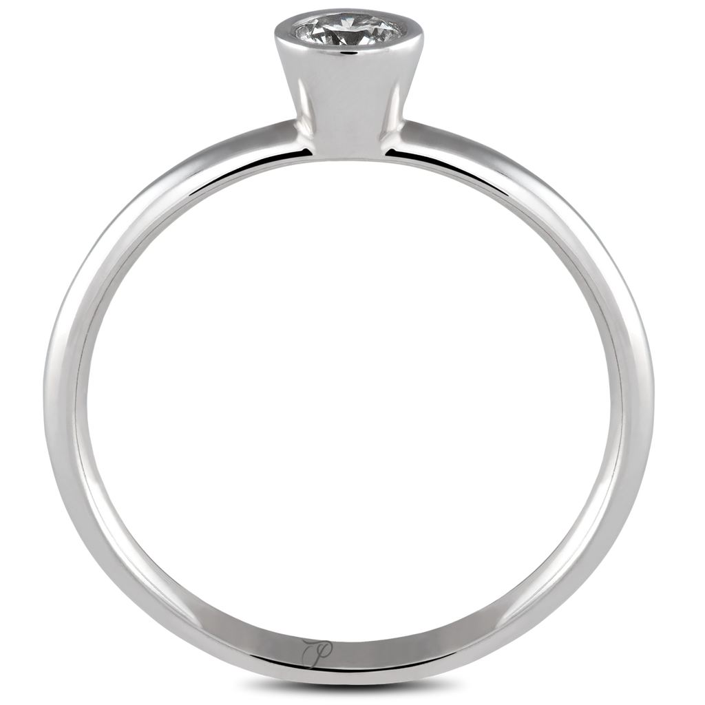 CREATIVE sužadėtuvių žiedas su briliantu ~0,10 ct