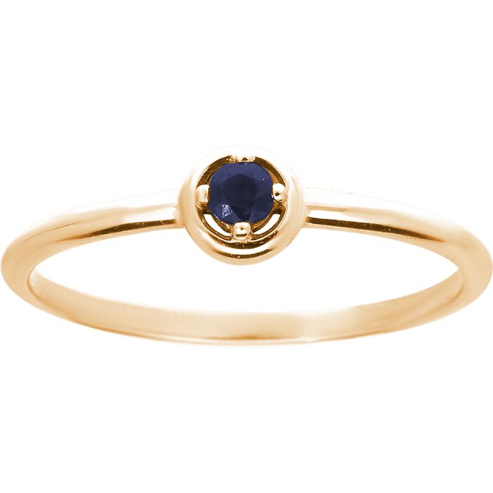 SOLITAIRE smulkus sužadėtuvių žiedas ar žiedas moteriai su safyru