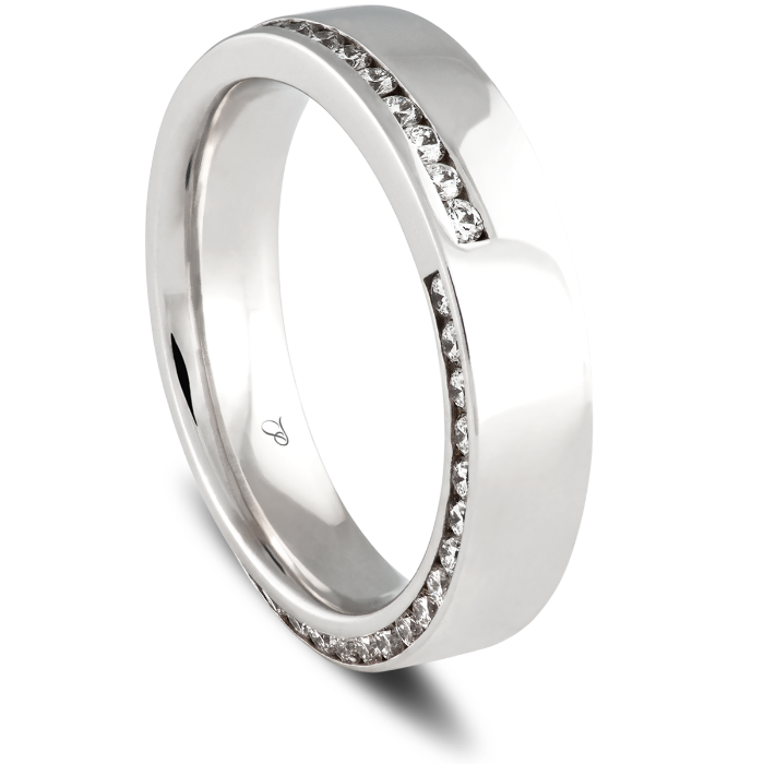 DIAMOND SET išskirtinai inkrustuotų briliantų vestuvinis žiedas