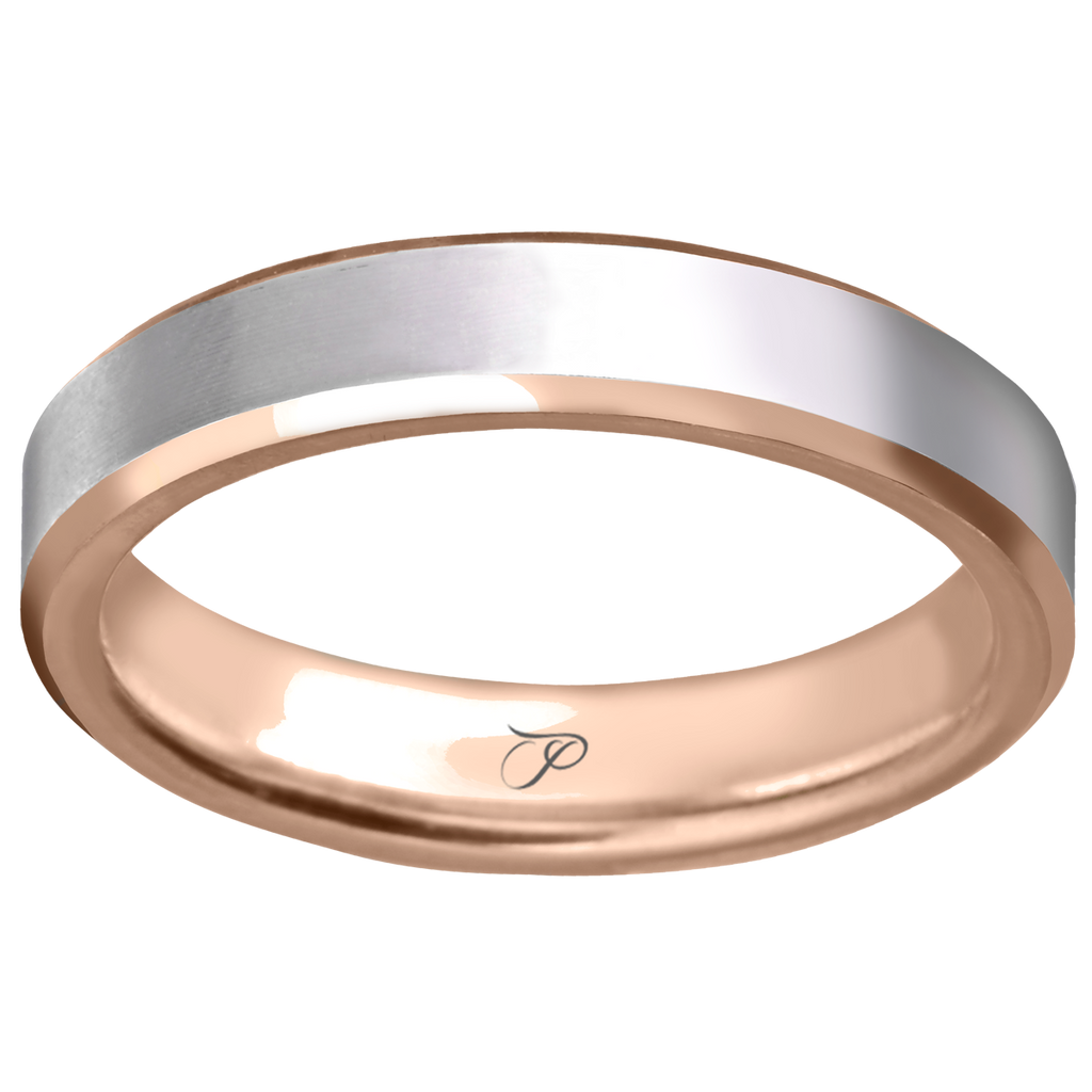 CLASSIC rankų darbo vestuvinis žiedas, modernaus profilio