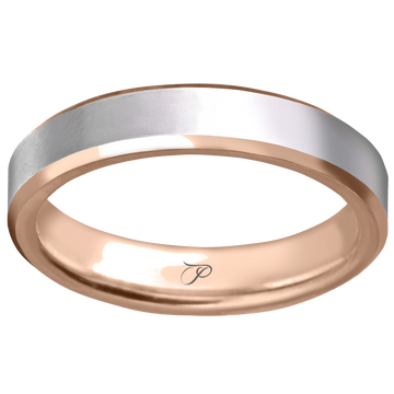CLASSIC rankų darbo vestuvinis žiedas, modernaus profilio