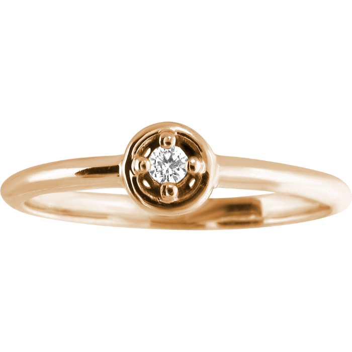 SOLITAIRE smulkus sužadėtuvių žiedas ar žiedas moteriai su briliantu