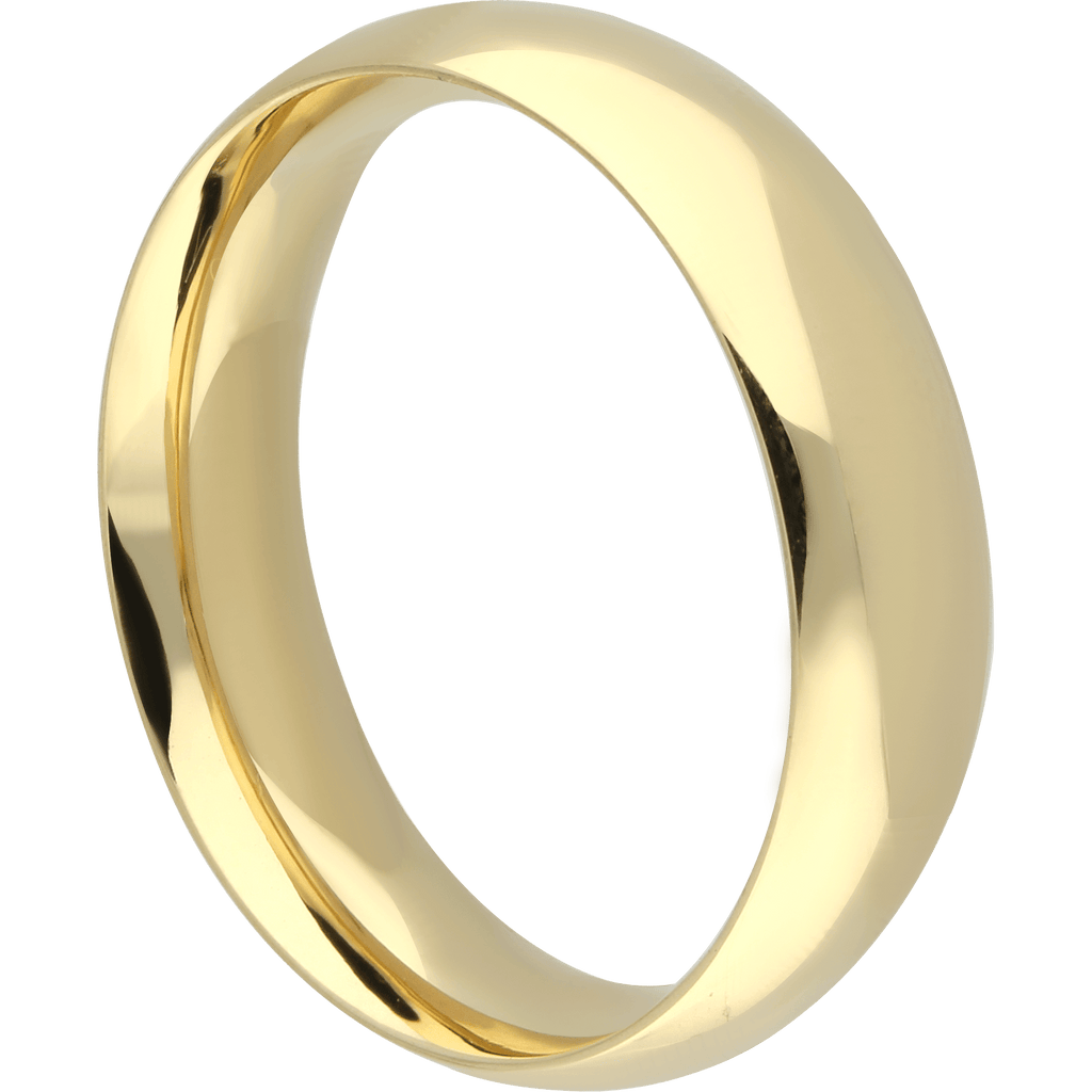 Platus klasikinis vestuvinis žiedas, pagamintas iš balto, rausvo ar geltono aukso.  Patogus, su komforto zona.