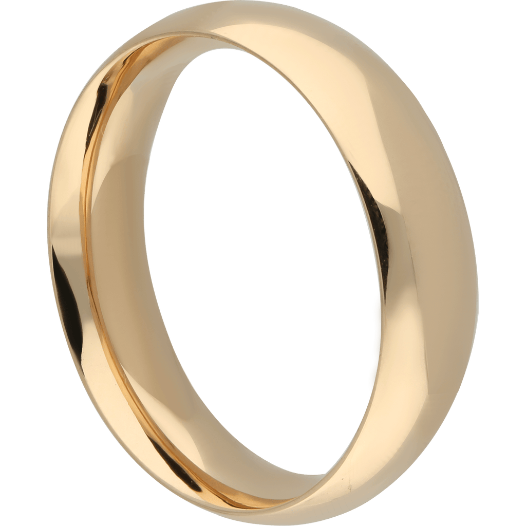 Platus klasikinis vestuvinis žiedas, pagamintas iš balto, rausvo ar geltono aukso.  Patogus, su komforto zona.