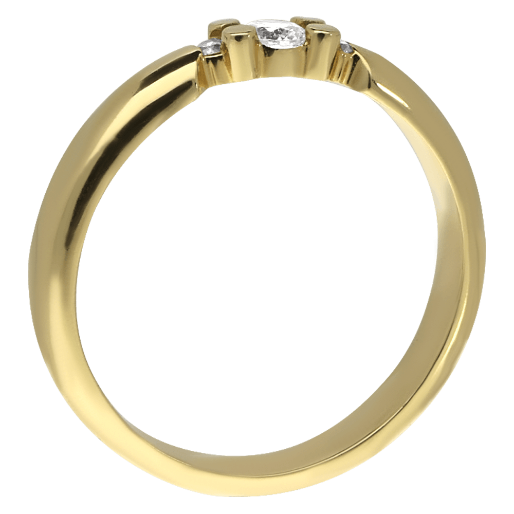 SOLITAIRE patogus sužadėtuvių žiedas su briliantais
