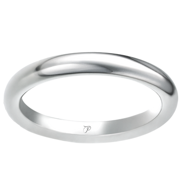 CLASSIC unikalaus aukštesnio profilio vestuvinis žiedas, 3 mm pločio