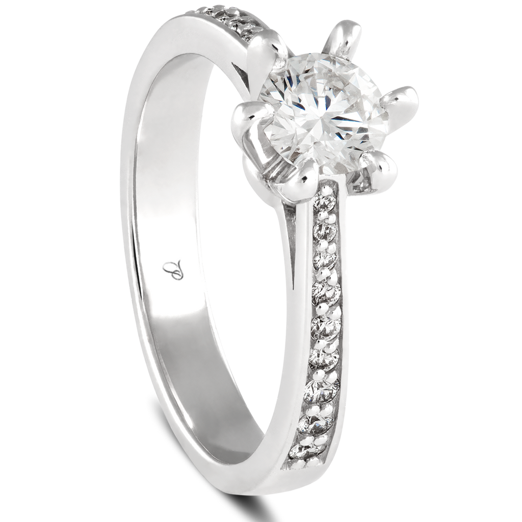 SOLITAIRE sužadėtuvių žiedas su prabangiu 0,50 ct briliantu