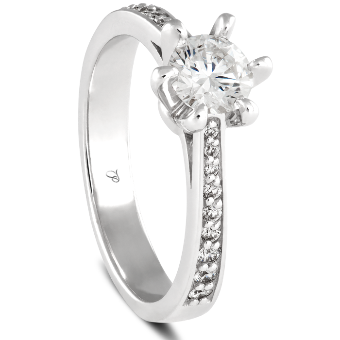 SOLITAIRE sužadėtuvių žiedas su prabangiu 0,50 ct briliantu