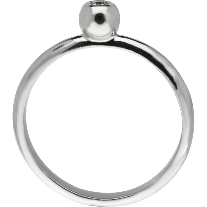 SOLITAIRE romantiškas sužadėtuvių žiedas ar žiedas moterims, su 0,045 ct briliantu