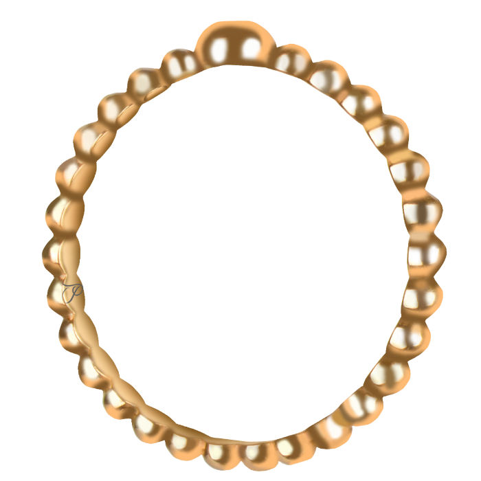 BASIC smulkus burbuliukų žiedas su cirkoniu