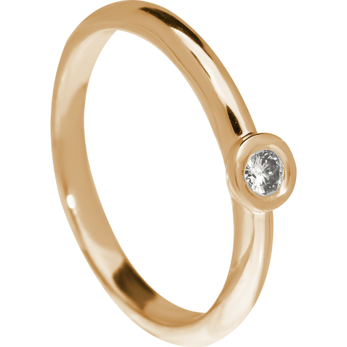 SOLITAIRE romantiškas sužadėtuvių žiedas ar žiedas moterims, su briliantu