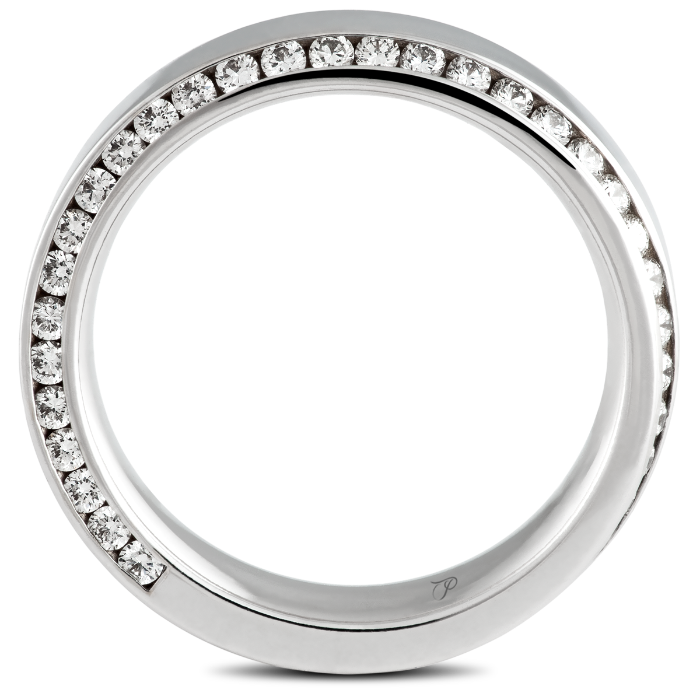 DIAMOND SET išskirtinai inkrustuotų briliantų vestuvinis žiedas